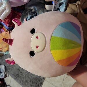 Squishmallows Amore Rainbow Pig Unicorn